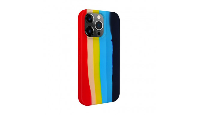 Evelatus Apple iPhone 13 Pro Max Silicone case Multi-Colored Rainbow