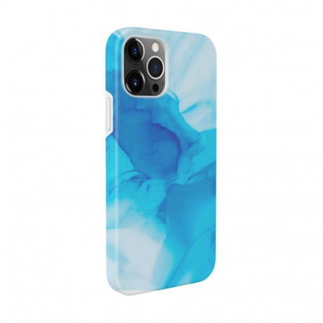Evelatus Apple iPhone 12 Pro Max Premium Silicone case Customized Print Blue