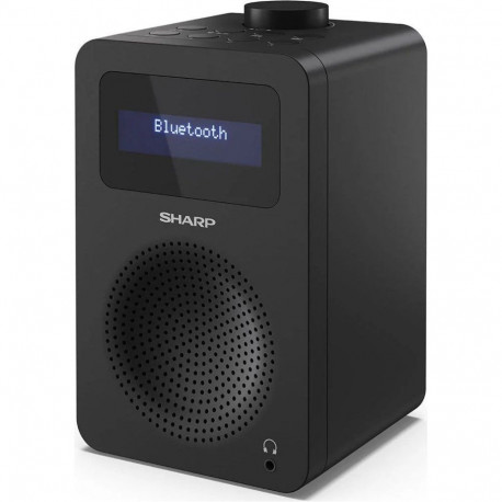 Sharp DR-430(BK) Digital Radio, FM/DAB/DAB+, Bluetooth 5.0, Midnight Black