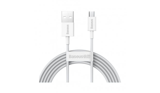 Baseus - Superior Fast Charging Data Cable MicroUSB 1m White