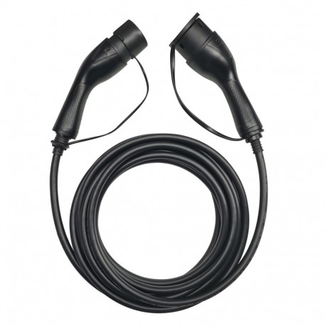 EV Charge AUX3275T2 Premium EU CE Universālais kabelis 22 KW 32A Tips 2 uz Tips 2 7.5M Melns