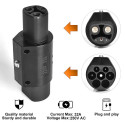 EV Charge MG1AC Tipu 2 Spraudnis uz Tesla AC Ievadi 32A Mode 3 AC Lādētāja Adapteris