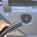 EV Charge AUX1675T2 Premium EU CE Universālais Kabelis 11 KW 16A Tips 2 uz Tips 2 7.5M Melns