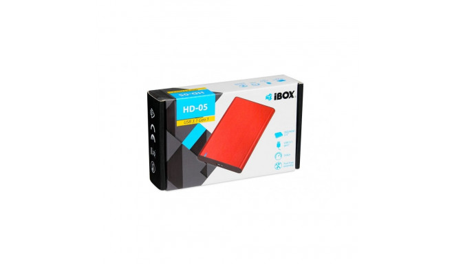 HDD/SSD Enclosure - iBox HD-05 2.5" USB 3.2 Red