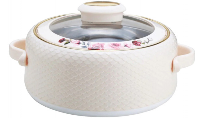 Nayasa casserole with glass lid Coral 2L, beige
