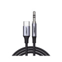 Ugreen Ugreen AUX stereo audio cable 3.5 mm mini jack - USB Type C for tablet phone 1m black (CM450 