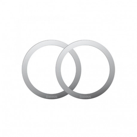 MAGNETIC RING FOR PHONES 2PCS SILVER
