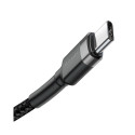 Baseus Cafule USB-C ->USB-C laadimiskaabel 60W | PD 2.0 | 200 cm must