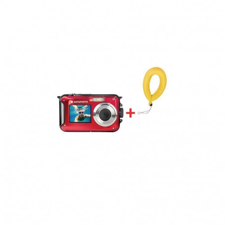 Agfaphoto AGFA WP8000 Red + 2nd Battery + Floatable Strap