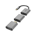 Hama Hama 00200306 6in1 Adapter Connect2Go, USB-C, Mini-DisplayPort, HDMI, VGA