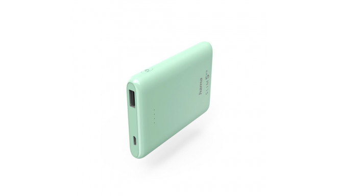 Hama Hama 00201665 SLIM 5HD PowerBank 5000mAh Green