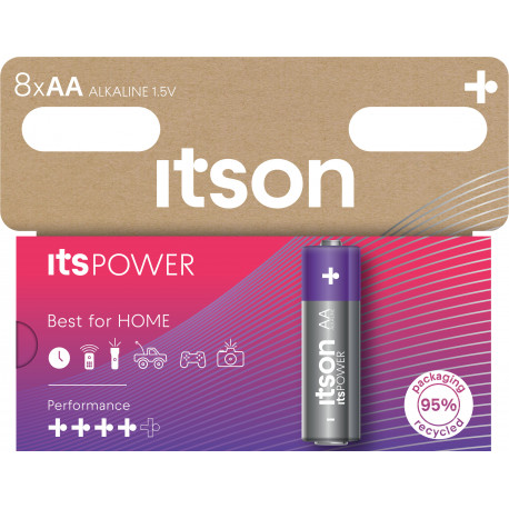 itson itsPOWER battery Alkaline LR6IPO/8HH (opened package)