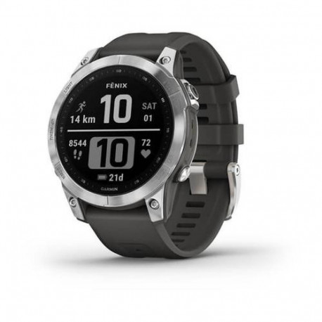 Garmin fenix 7 3.3 cm (1.3") MIP 47 mm Digital 260 x 260 pixels Touchscreen Silver Wi-Fi GP