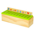 Puidust sorteerija puzzle sobitamine piltidega