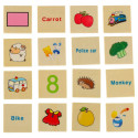 Puidust sorteerija puzzle sobitamine piltidega