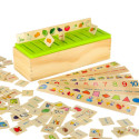 Puidust sorteerija puzzle sobitamine piltidega