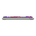 Mänguriklaviatuur Lorgar KBP7075W Wireless, valge