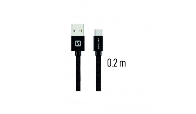 USB kaabel Swissten USB-A - USB-C, 0.2m