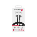 USB kaabel Swissten USB-A - USB-C, 1.2m, nurgaga