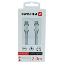 USB kaabel Swissten USB-C - Lightning, 2m, hõbe