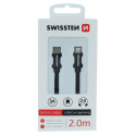 USB kaabel Swissten USB-C - Lightning, 2m, must