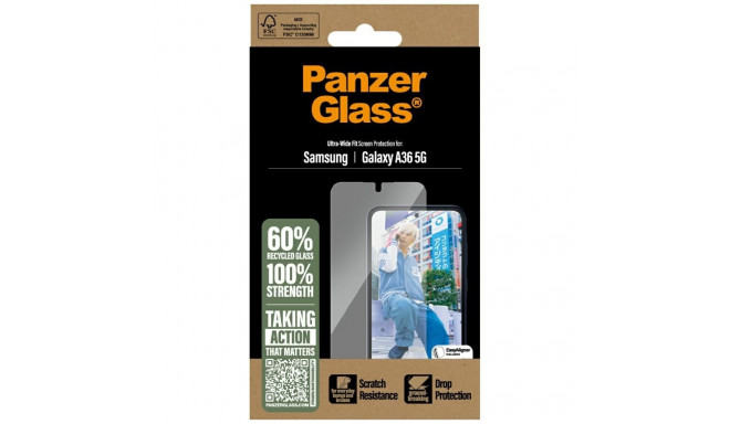 PanzerGlass Ultra Wide Fit karastatud klaas, Samsung Galaxy A36 5G