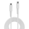 Lindy 3m USB C ja Lightning kaabel valge