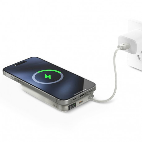 PowerBank Bazic Fusion Mag 10000mAh MagSafe Cable USB-C gray