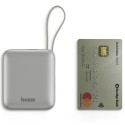 PowerBank 3in1 Bazic Fusion Mini 10000mAh cable USB-C/Lightning gray