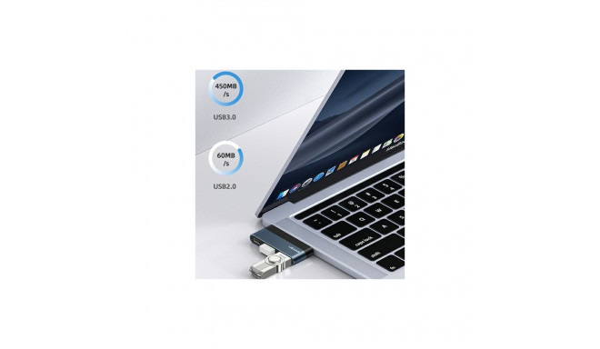 USAMS HUB adapter USB 2.0/USB 3.0/USB-C hall SJ490HUB01 (US-SJ490)