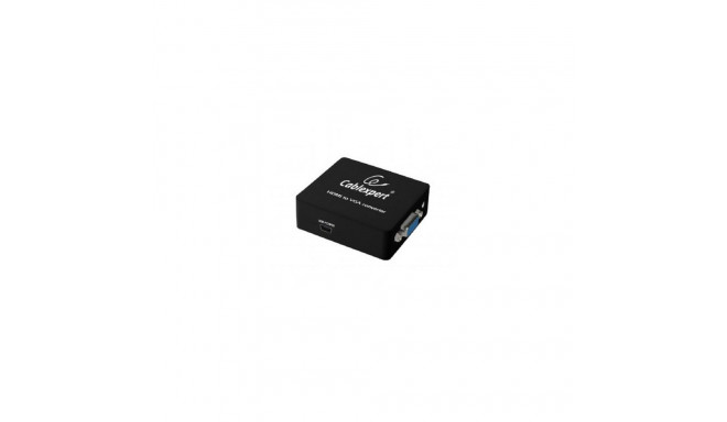 AV adapter Gembird HDMI - D-Sub (VGA) + 3,5 mm jack must (DSC-HDMI-VGA-001)