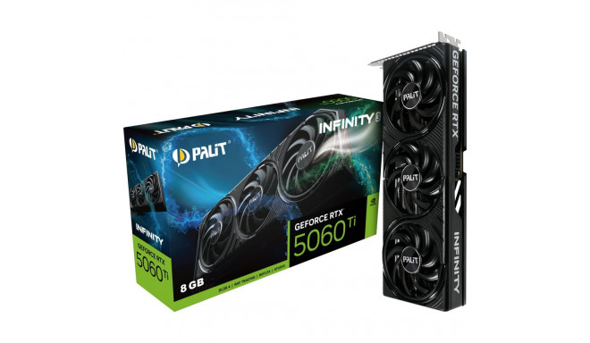 Palit GeForce RTX 5060 Ti Infinity 3 8GB GDDR7 DLSS4 graafikakaart (NE7506T019P1-GB2062S)