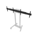 Neomounts põrandastend | ADM-875BL2 kahe ekraani adapter | reguleeritava kõrgusega | 42-65" | maksim