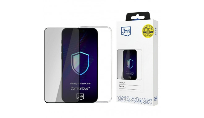 3MK ComfortDuo Privacy Clear komplekt Samsung Galaxy S25 Edge jaoks