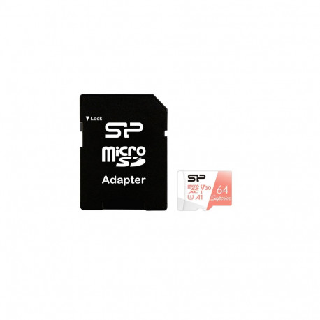 Silicon Power Superior | 64 GB | microSDXC | Flash memory class 10