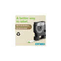 Dymo D1 teip 12 mm x 7 m, valge läbipaistva alusega
