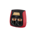 Sencor SCE 2101RD kohvimasin kahe tassiga 0.3L 500W