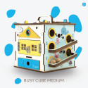 BusyBuddyToys - wooden activity cube for kids (3+)