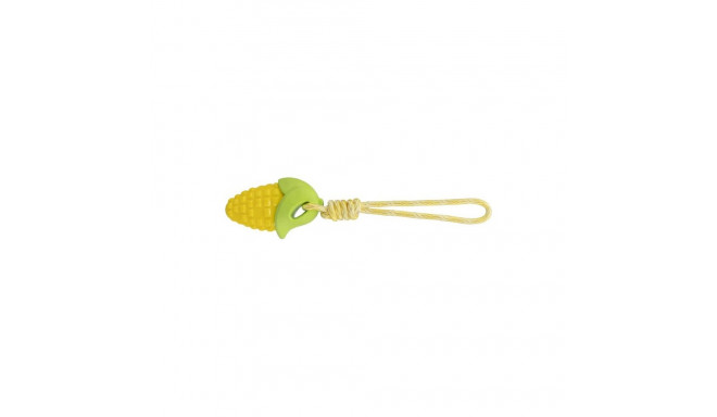 Dog toy - Trixie Maize cob on a rope, TPR, 13 cm|34 cm