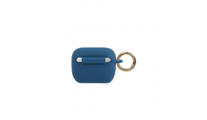 Guess GUACAPSILGLBL AirPods Pro cover blue Silicone Glitter