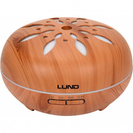 LUND AIR HUMIDIFIER 500ml / WOOD WITH REMOTE CONTROL / SCENT DIFFUSER