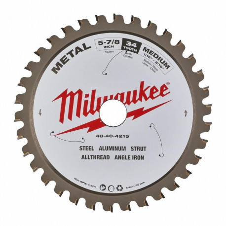 MILWAUKEE metalli ketassaag 150x20x34z