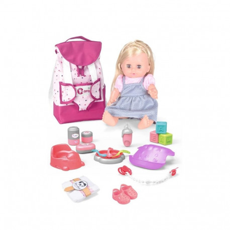 14IN DOLL BACKPACK SET WITH DRINK /PEE