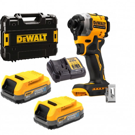 DEWALT lööktrell 18V DCF860E2T 208Nm 2x1.7Ah POWERSTACK TSTAK
