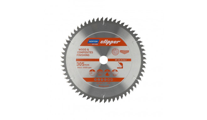 NORTON CIRCULAR SAW 305mm x 30mm x 60z WOOD AND COMPOSITES ATB Neg (3.2 / 2.2)