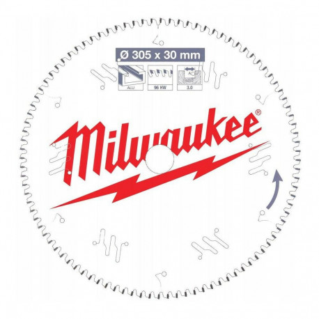 MILWAUKEE KETASSAAG 305x30x3.0x96 alumiiniumiga