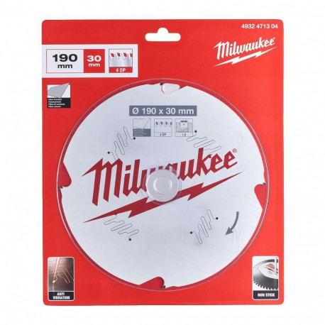 MILWAUKEE ketassaag 190x30x1.8x4z kiudtsement