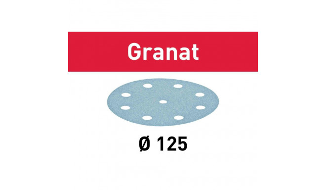 Sanding paper FESTOOL Granat STF D125/90 P180, 100 pcs.