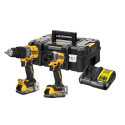 DEWALT.COMBO KIT 18V DCK2050E2T (DCD805+DCF850) 2x1.7Ah POWERSTACK