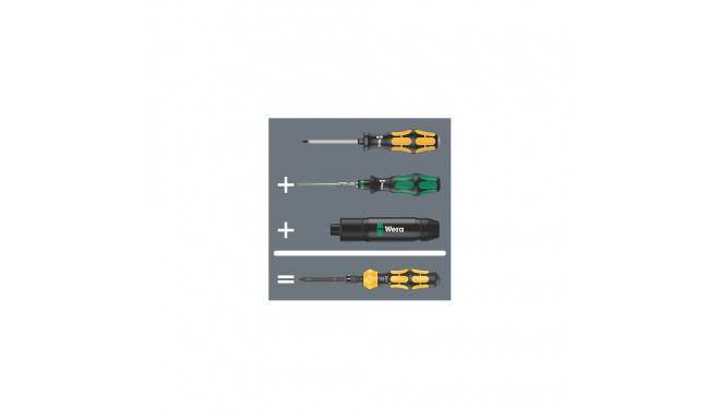 19-piece bit set with impact screwdriver WERA KK 900